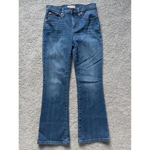 Madewell Cali Demi-Boot Jeans Womens Size 26 High Rise Medium‎ Blue Denim Pants